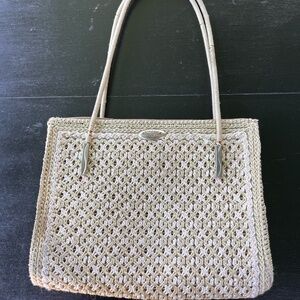Crocheted ROMANCE woven handbag